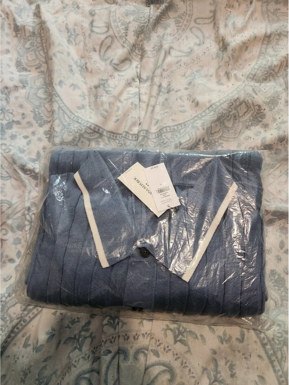 BNWT Banana Republic Wide-Ribbed Sweater Polo 